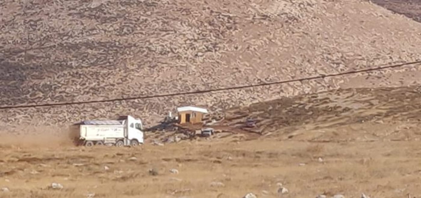 החרמת המשאיות ב'מעוז אסתר' (דוברות המשטרה)
