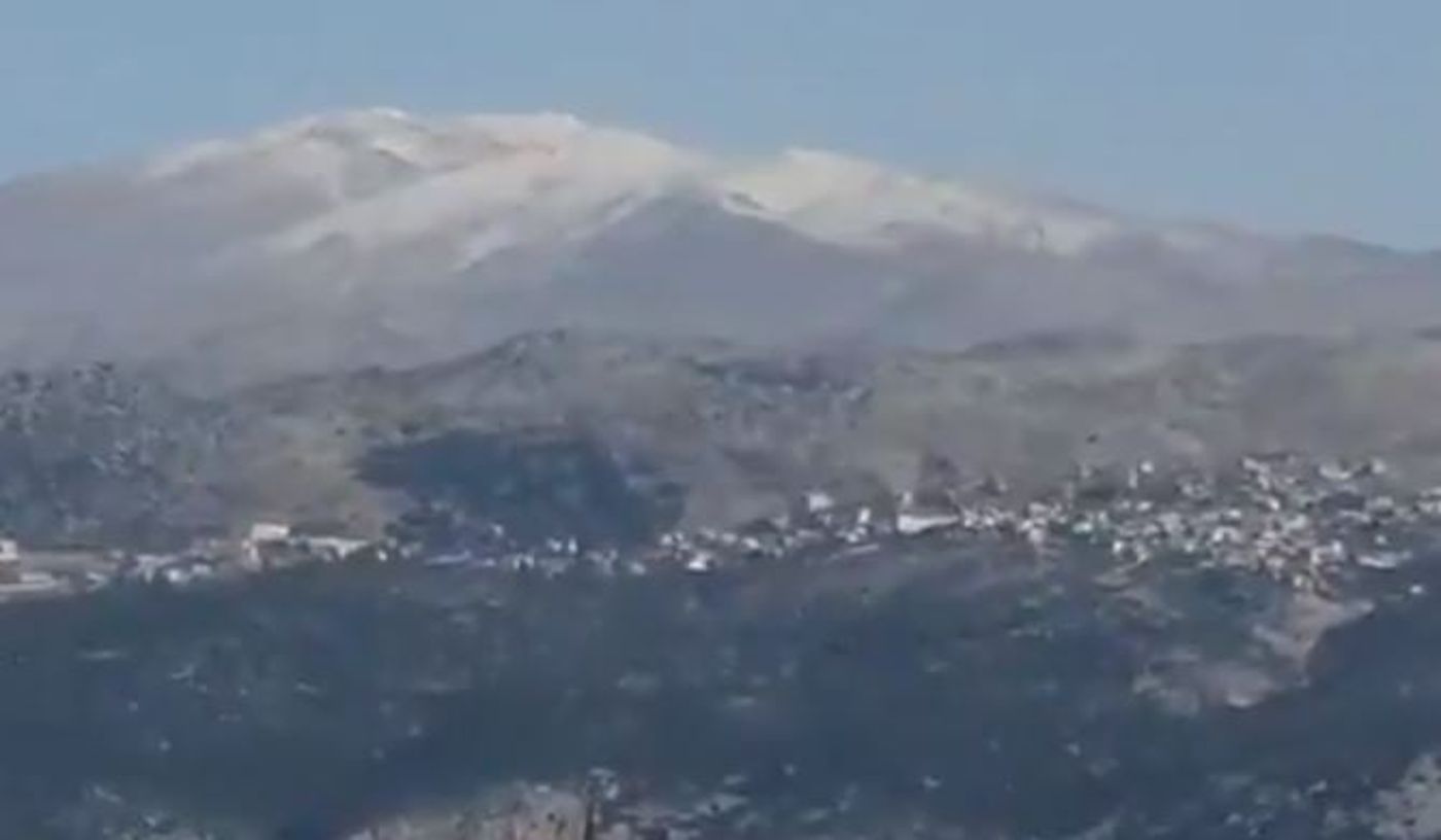 ברוכים הבאים: השלג הגיע לחרמון. צפו בתיעוד