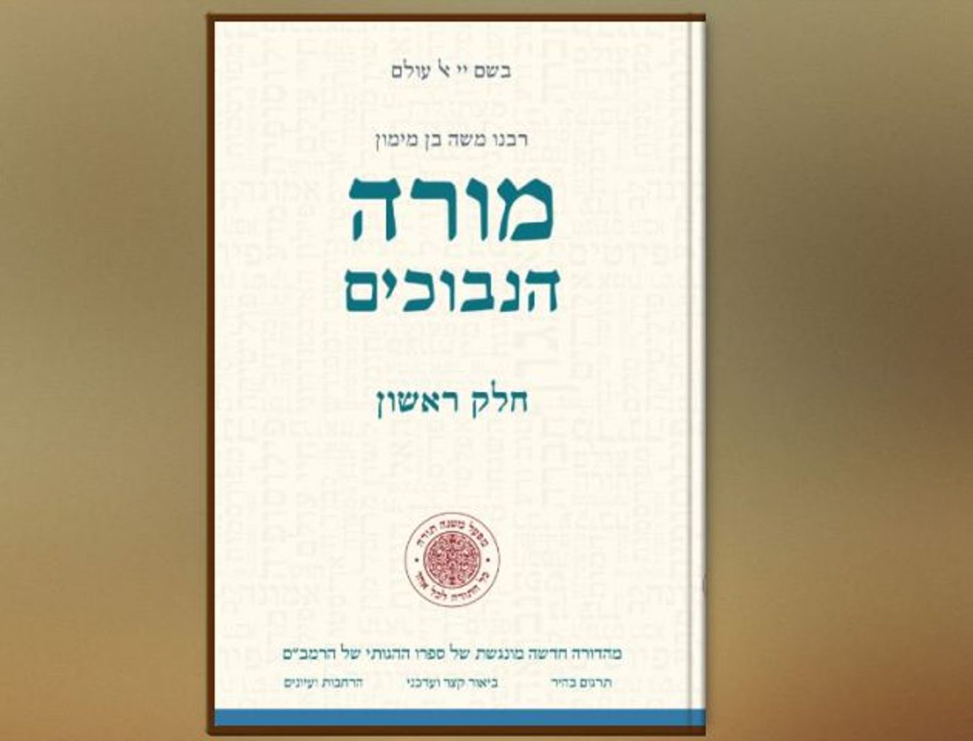 מורה נבוכים במהדורה החדשה. צילום מסך