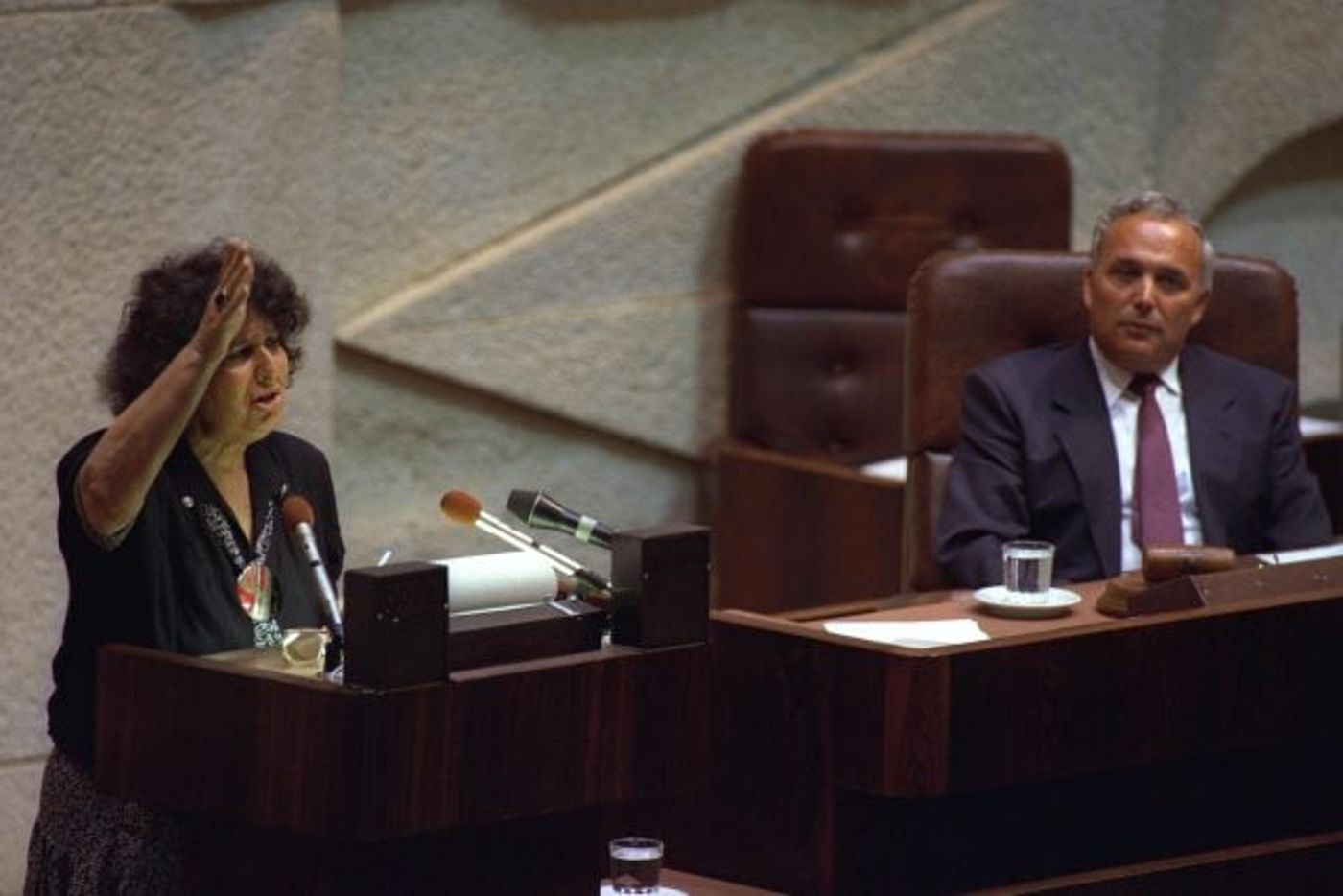 נואמת במליאת הכנסת