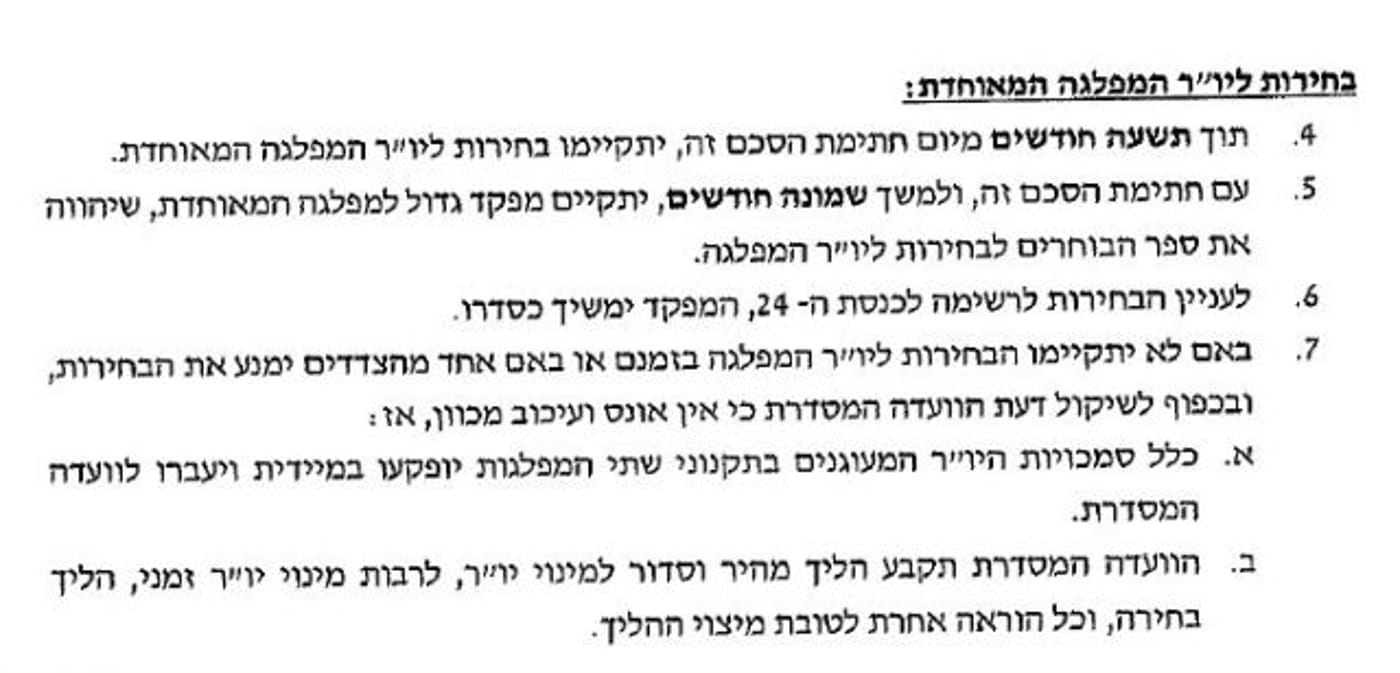 בחירות פנימיות