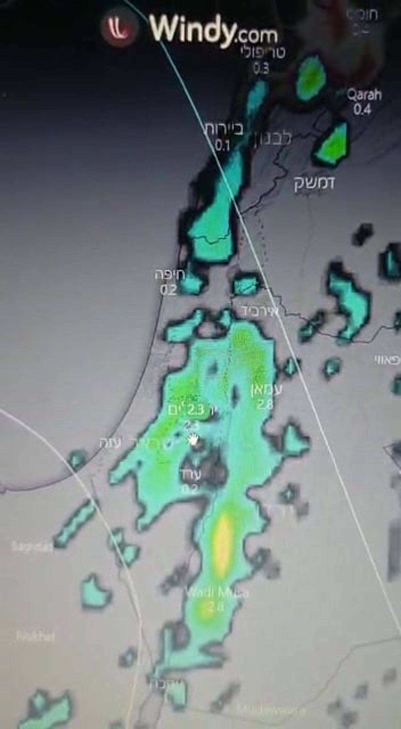 'חריג מאוד' • צפו: כך תיראה הסערה של היומיים הקרובים