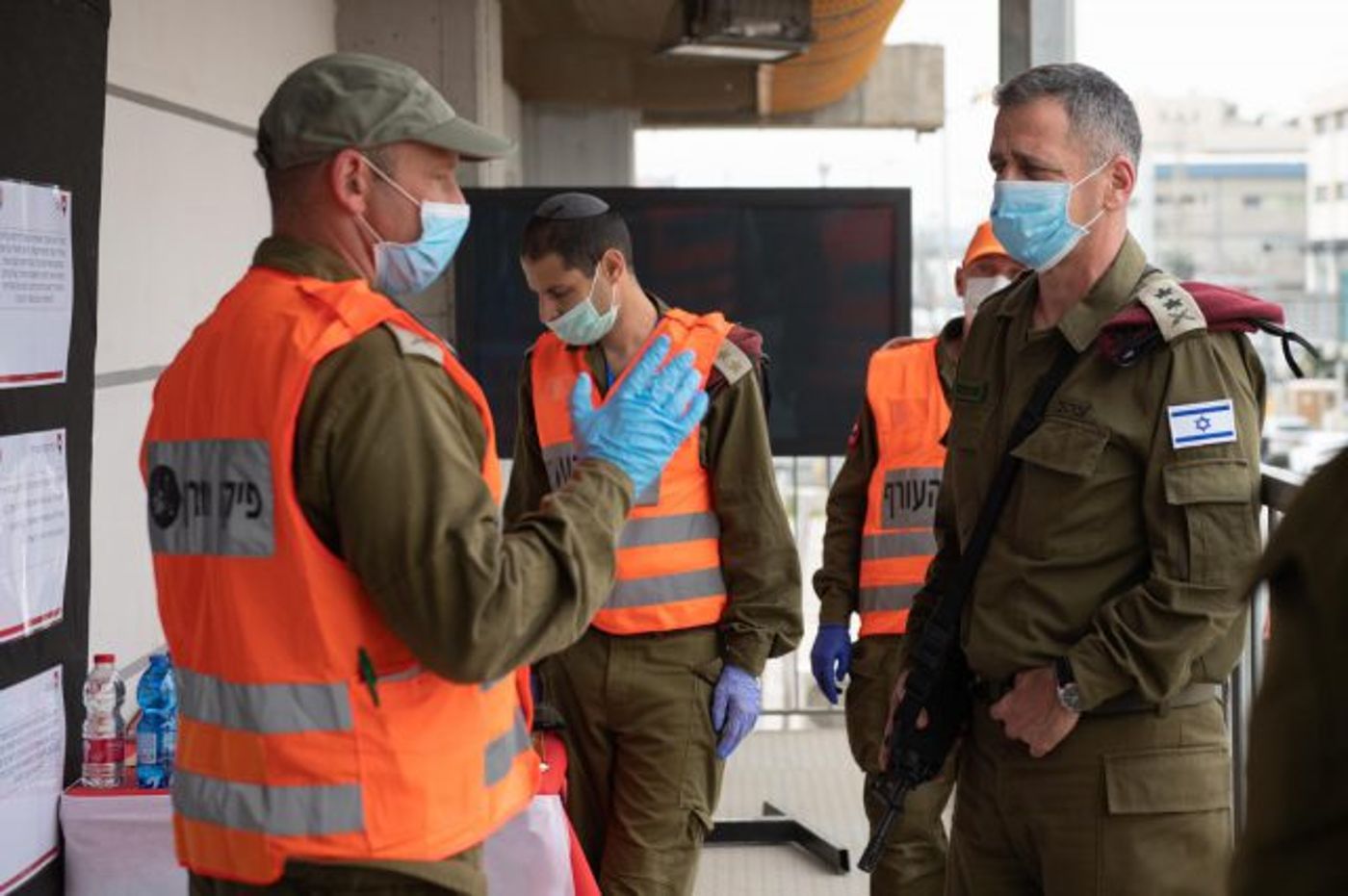 הרמטכ"ל בבני ברק היום (צילום בדיבות דובר צה"ל)