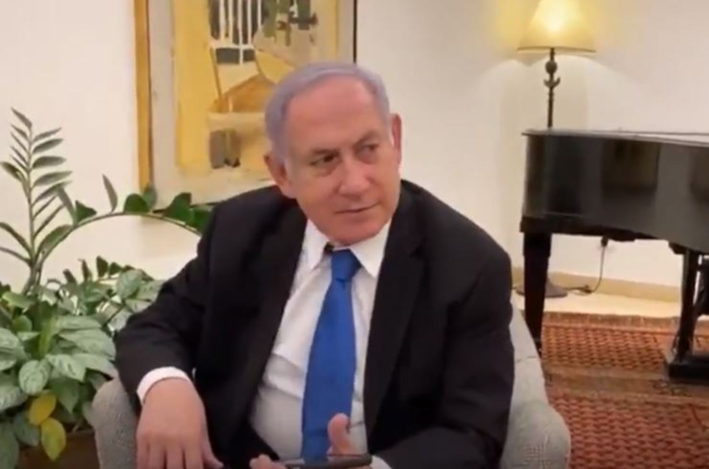 נתניהו שוחח עם בעל דוכן הפלאפל שכבש את הרשת