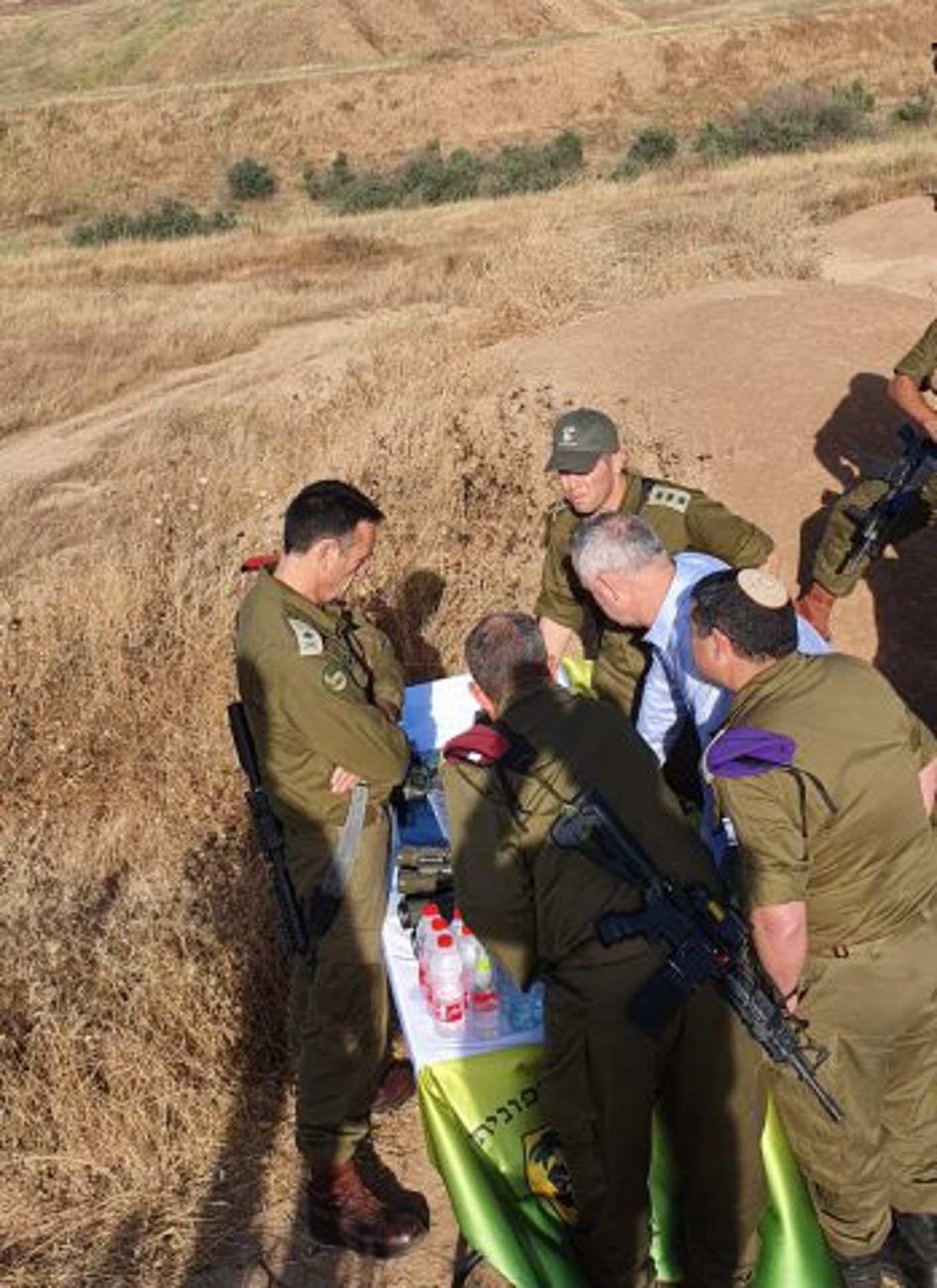 לראשונה בתור שר הביטחון: גנץ ביקר בעוטף עזה