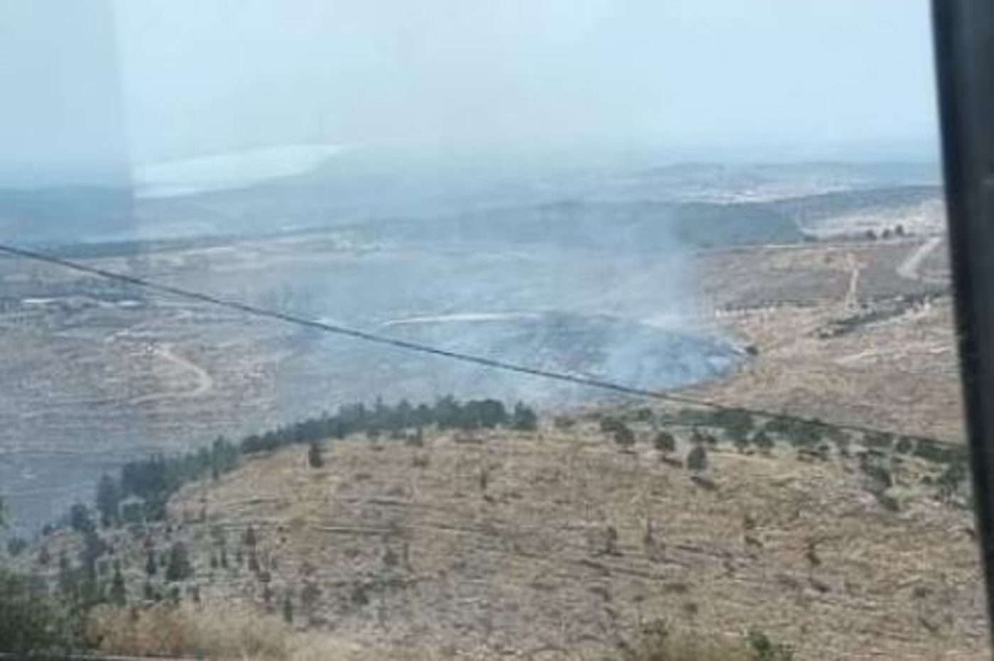 שריפה פרצה בגוש עציון;  הושגה שליטה על האש
