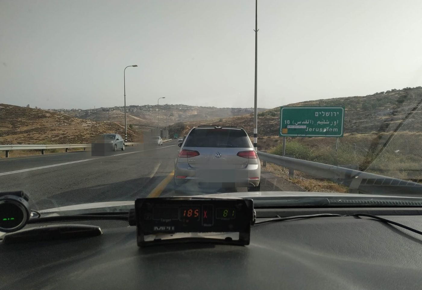 הנהג הערבי ש'טס' בכבישי יו"ש נעצר