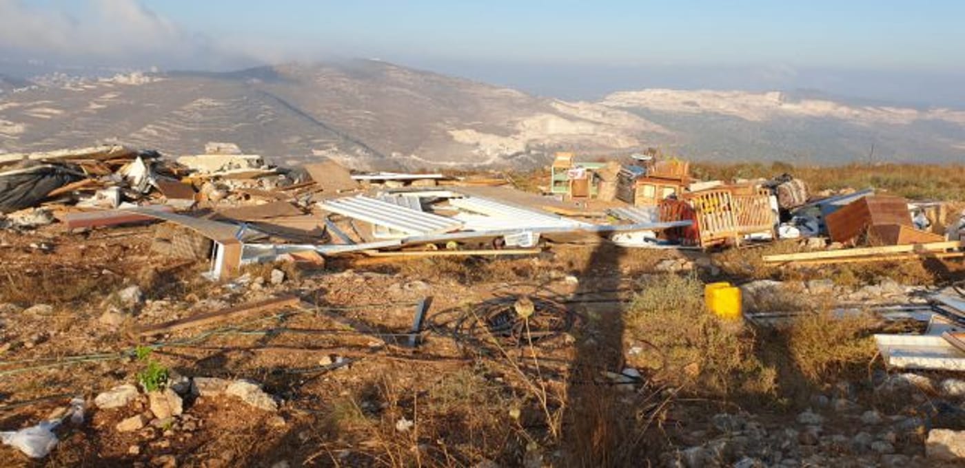 המבנה שנהרס (דוברות המשטרה)