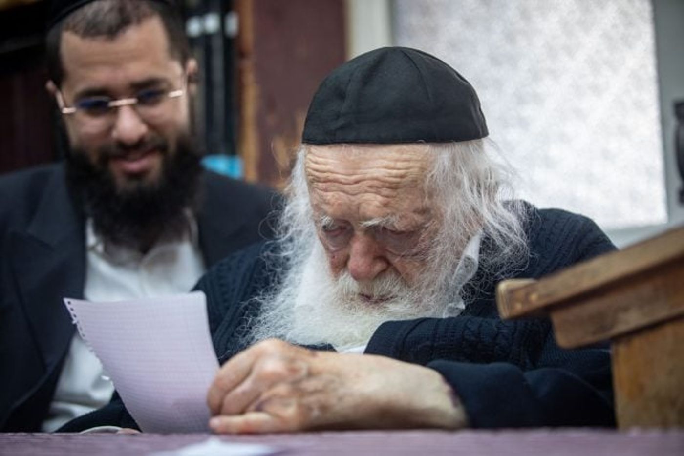 הרב חיים קנייבסקי ונכדו יענקי