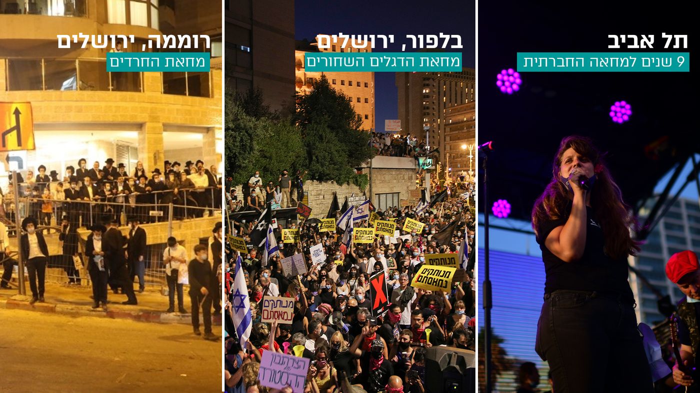 50 עצורים: מפגיני השמאל התעמתו עם השוטרים