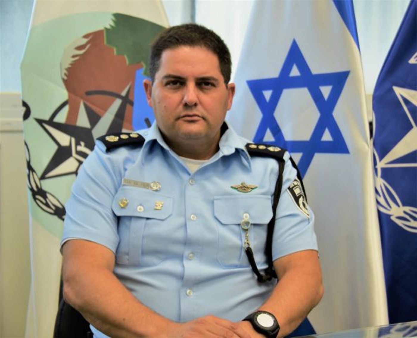 מפקד מרחב – מונה נצ"מ מעוז בן סבו. (באדיבות: דוברות המשטרה)