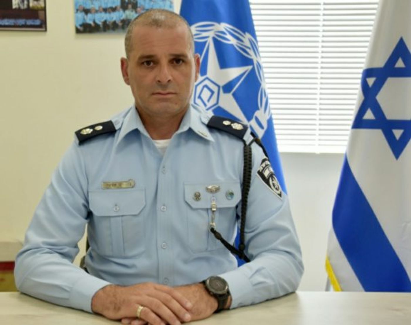 תחנת מג'ד אל כרום – מונה סנ"צ יקי אוחנה. (באדיבות: דוברות המשטרה)