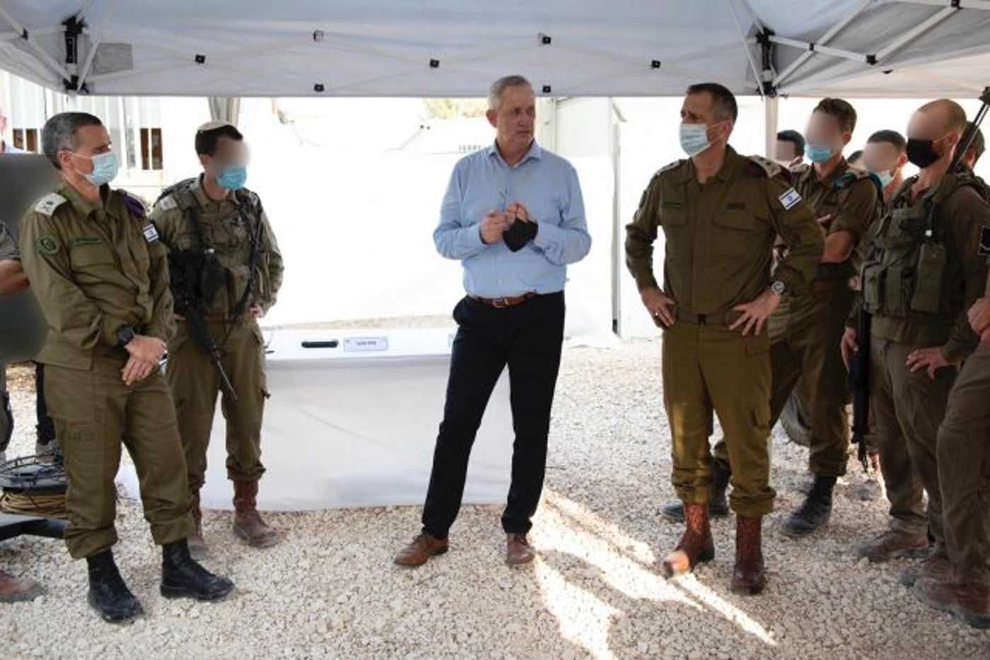 שר הביטחון והרמטכ"ל ביקרו בזרוע היבשה