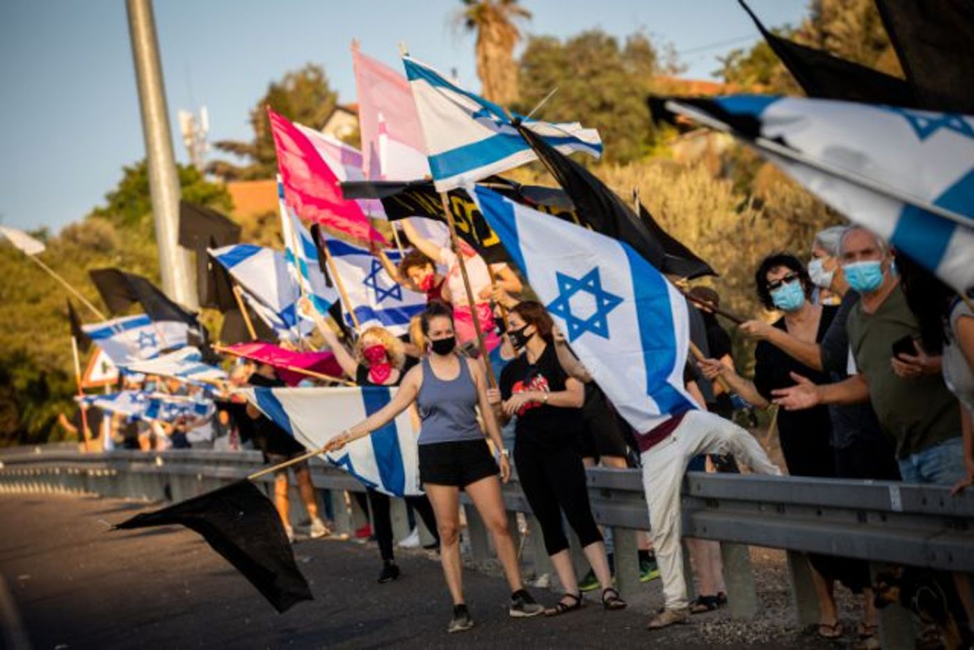 ההפגנות בצדי הכבישים