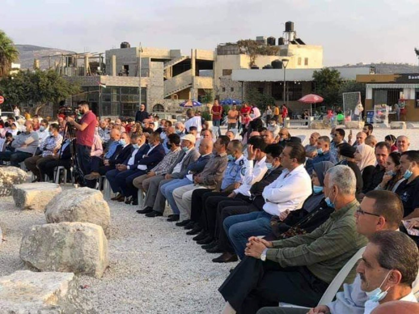 דגל אש"ף מעל בירת ממלכת ישראל