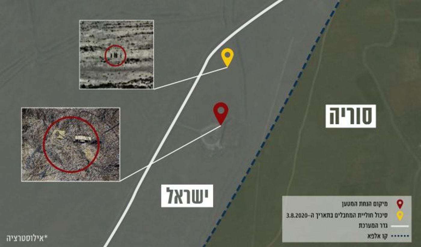 מיקום זירת המטענים