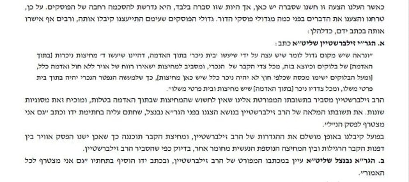 מתוך פסק ההלכה של הרב אודי שוורץ