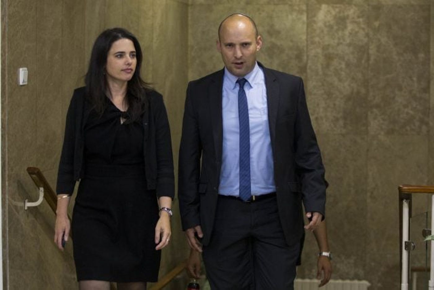 איילת שקד ונפתלי בנט בימים בהם נעשו הדרישות לסיקור נגדם (יונתן זינדל/פלאש 90)