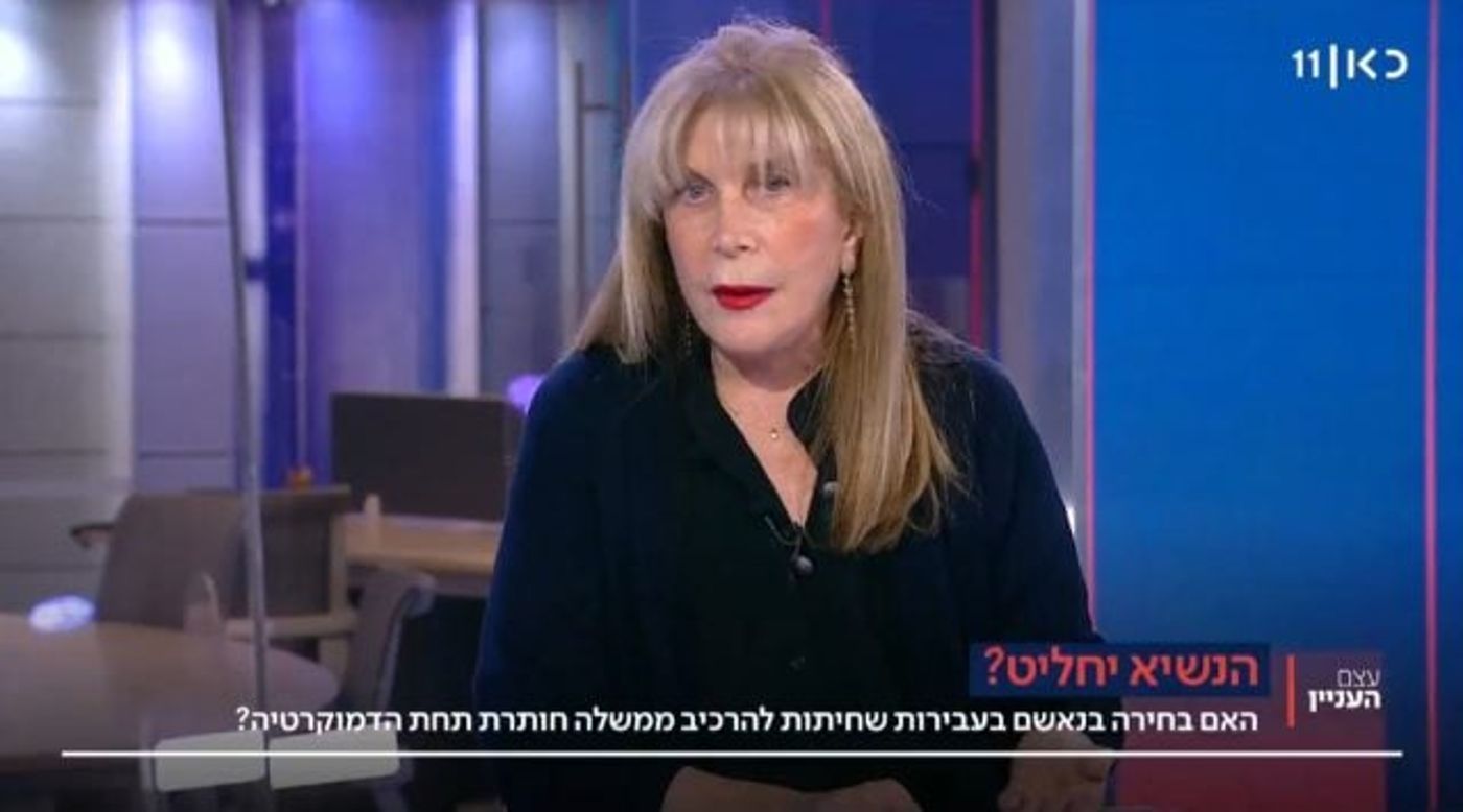עו"ד נורית אלשטיין, אמש (צילום מסך, כאן 11)