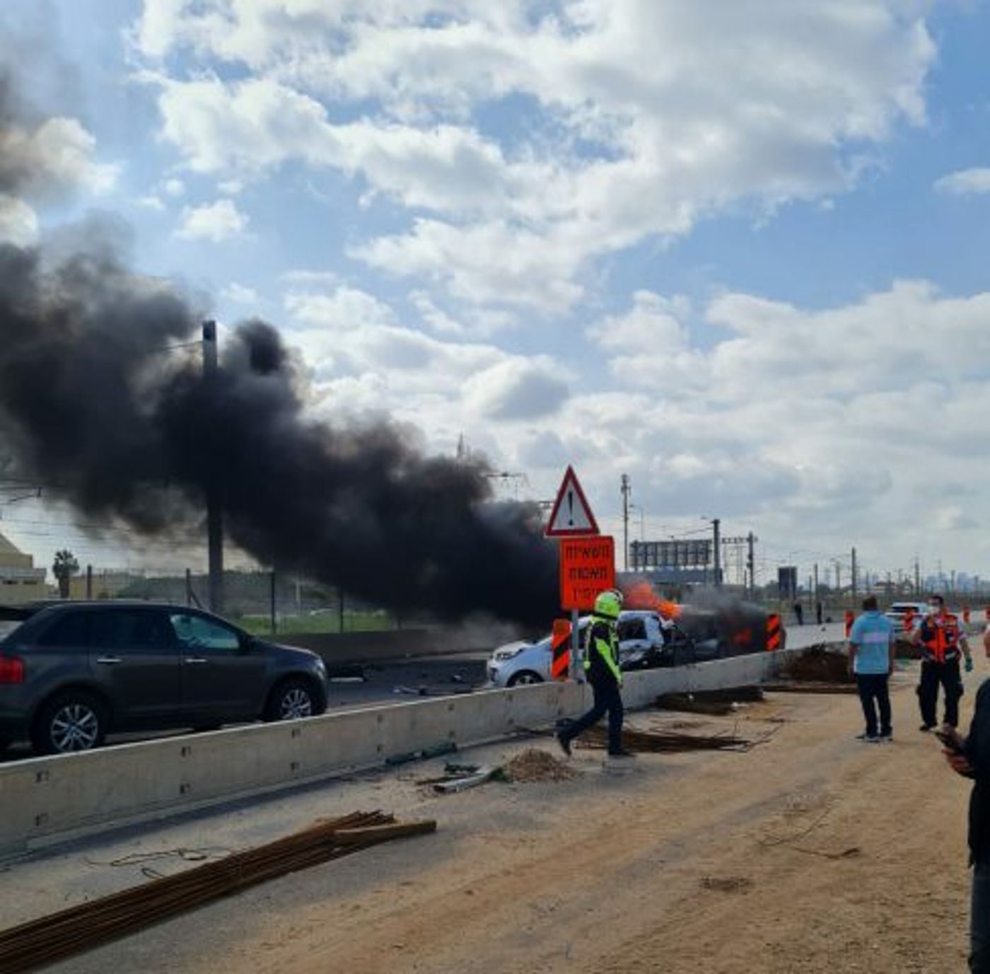 נמלט מהשוטרים על 148 קמ"ש ופגע במספר כלי רכב