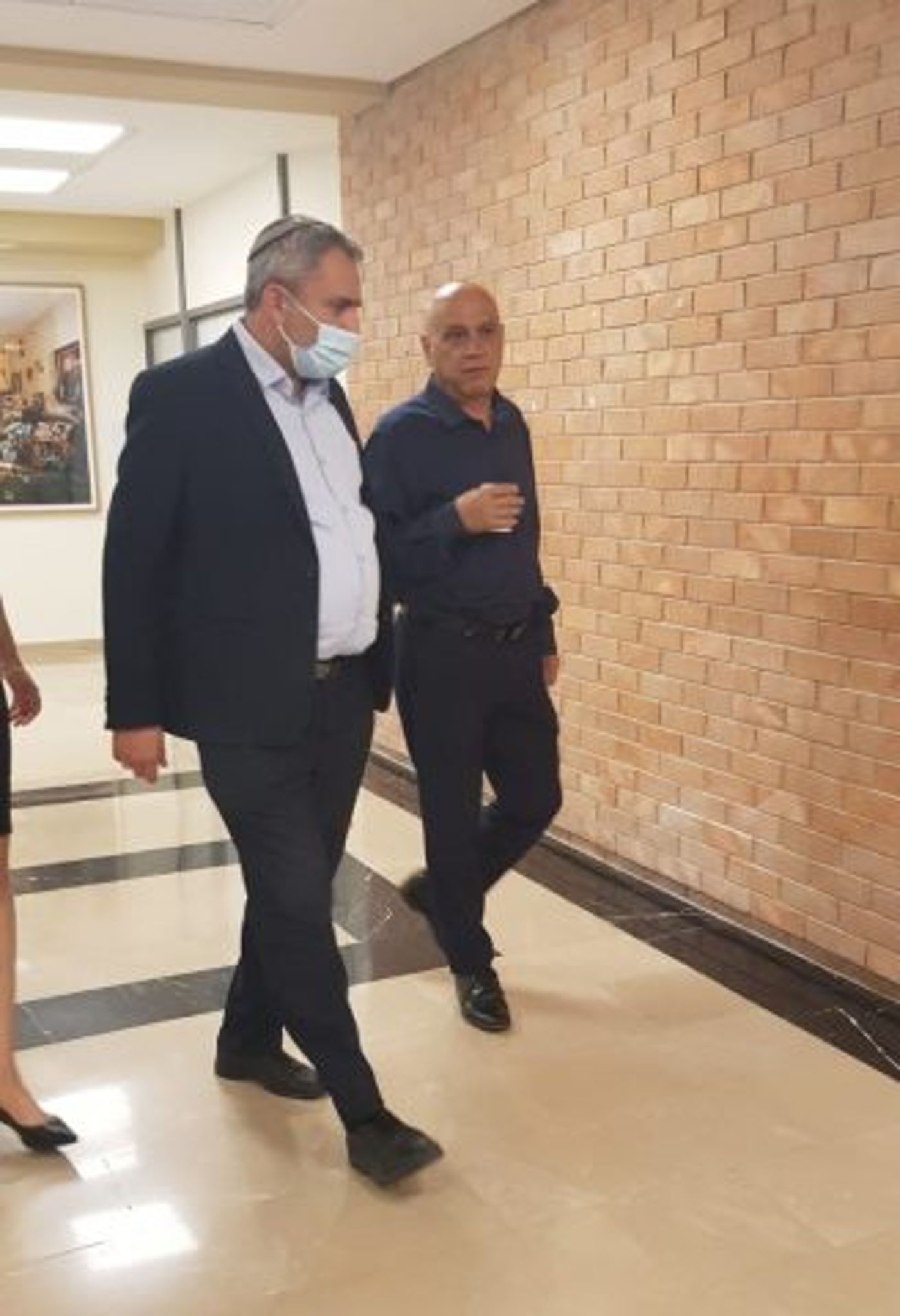חברי הכנסת אלקין ופריג' נכנסים לדיון