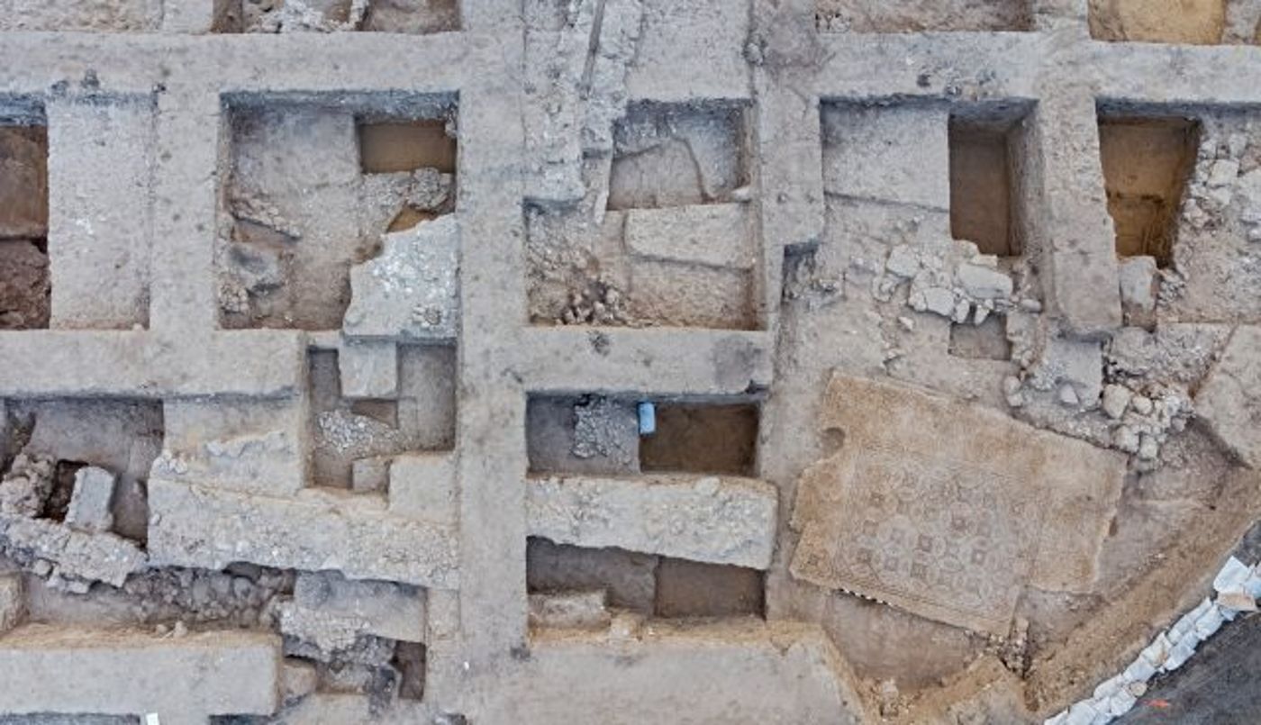 הבתים בהם התגלה הפסיפס