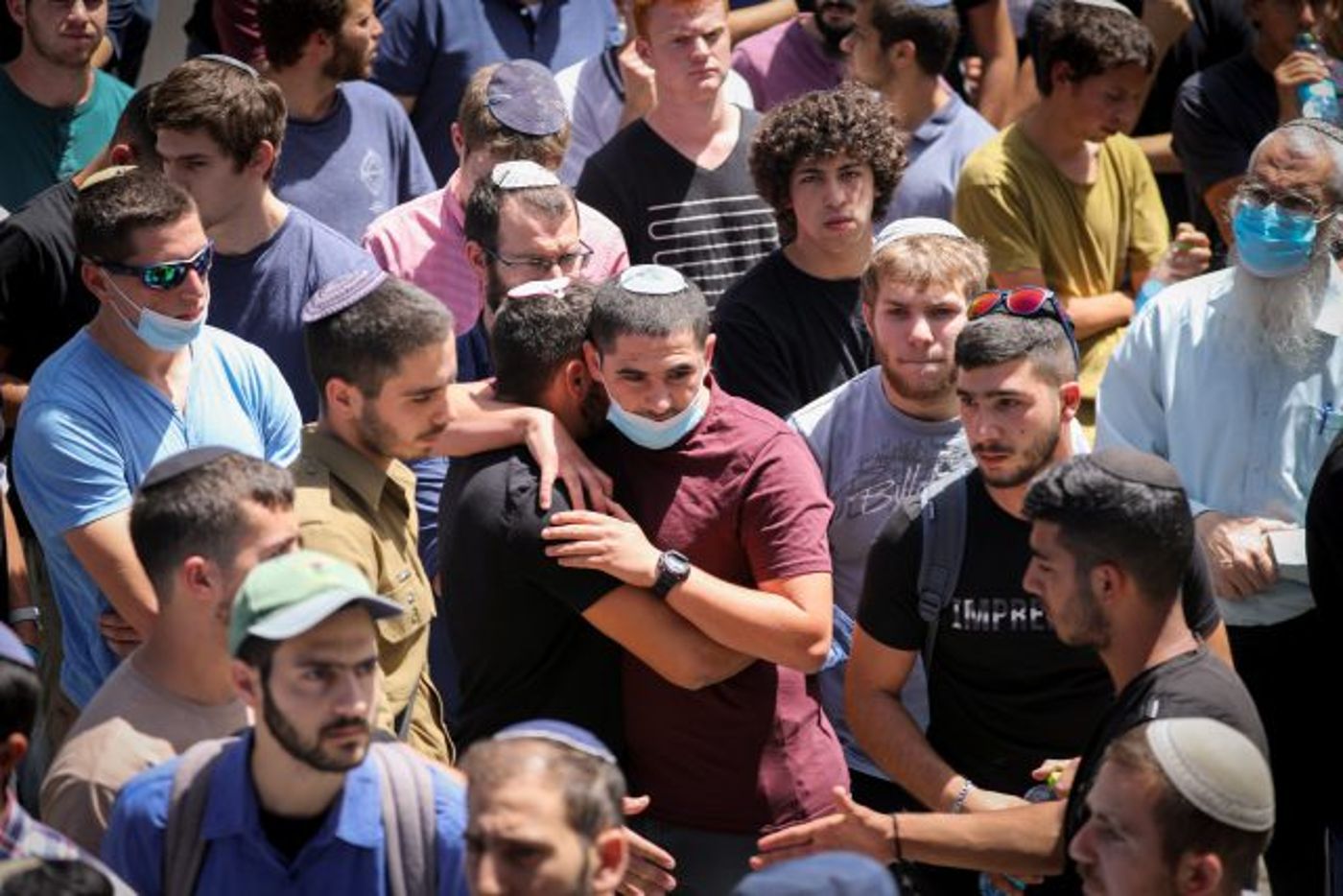 הלוויית יהודה גואטה הי"ד (יונתן זינדל/פלאש90)