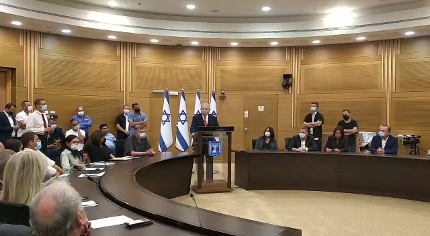 נתניהו בסיעת הליכוד