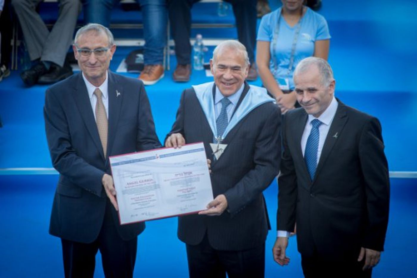 מזכ"ל ה OECD בטקס קבלת 'דוקטור לשם כבוד' מהאוניברסיטה העיברית בירושלים