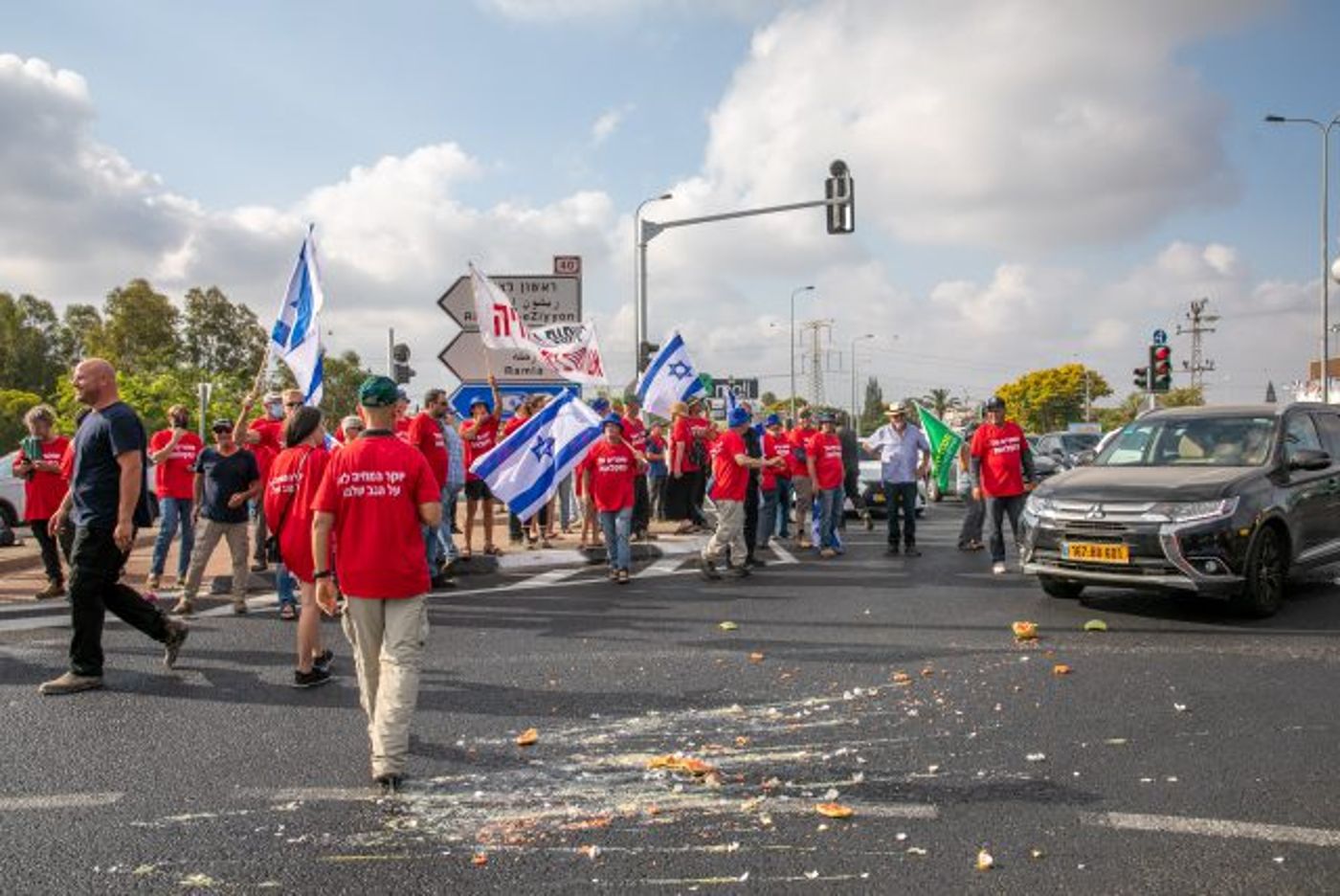 הפגנת החקלאים. יוסי אלוני/פלאש90