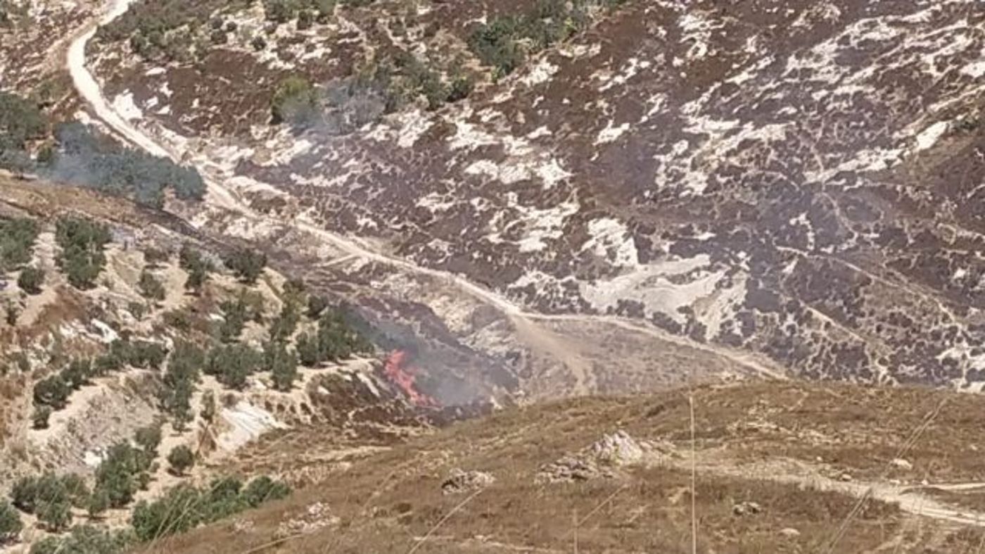 שריפה ליד ליד יצהר, התחדשה האש ליד שורש