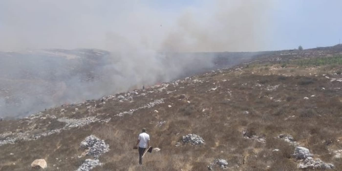 שריפה ליד ליד יצהר, התחדשה האש ליד שורש