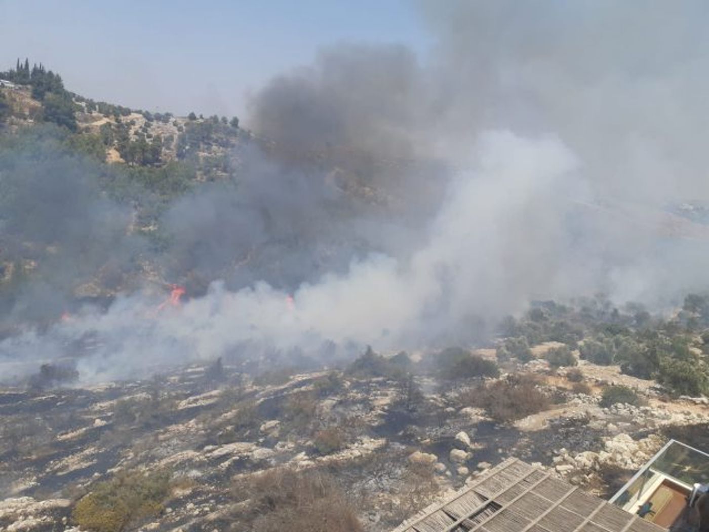 שריפת ענק באלפי מנשה: תושבים בקו הראשון – פונו