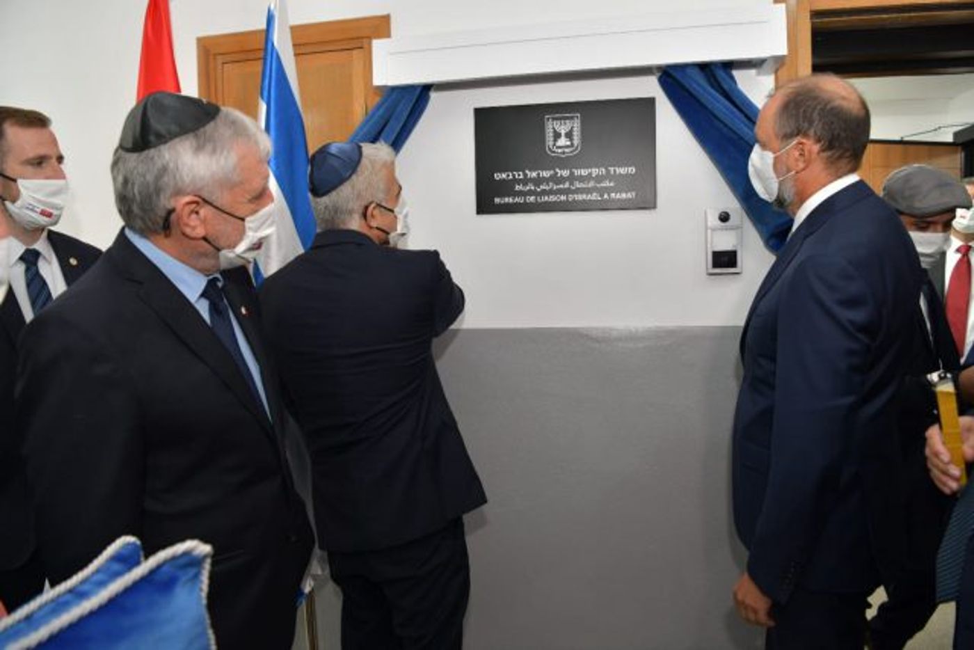 היסטוריה: לפיד חנך את נציגות ישראל במרוקו
