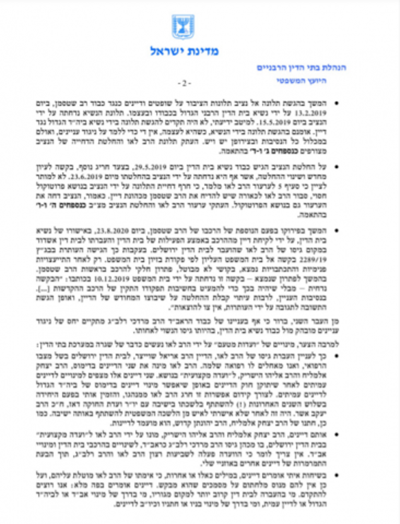 מנדלבליט: הרב לאו נגוע בניגוד עניינים מובהק