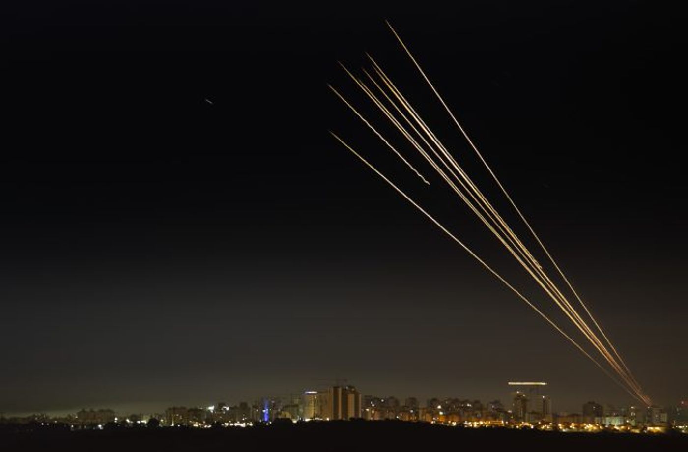 יירוטים של כיפת ברזל מעל אשקלון