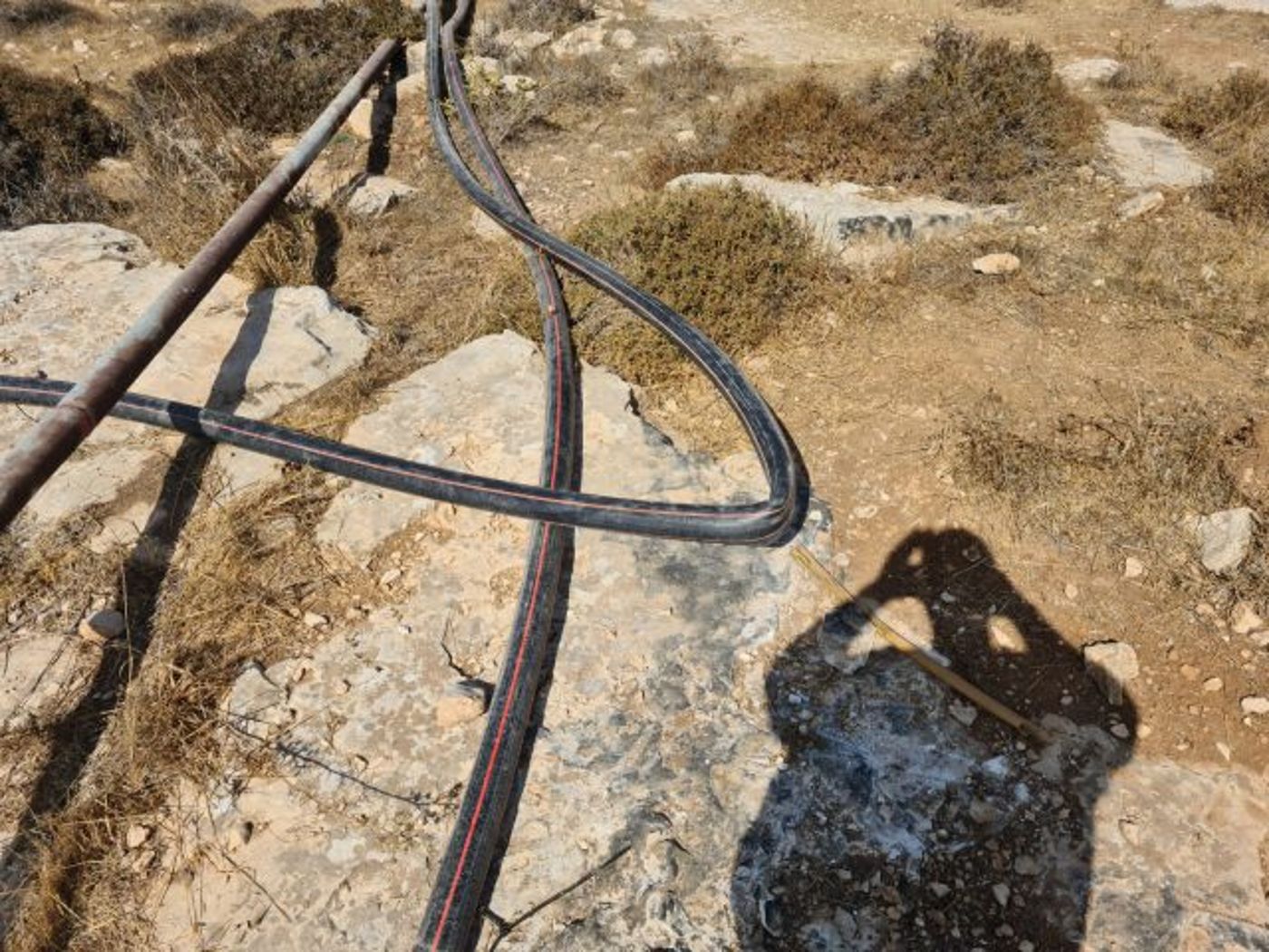 כבל החשמל הפגוע באביגיל