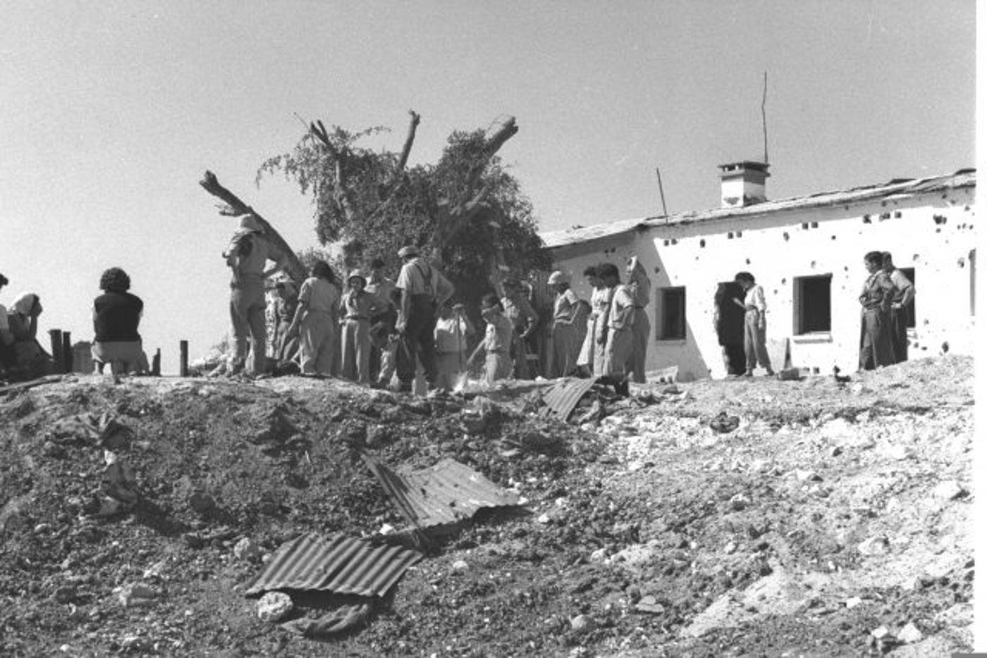 ההרס בקיבוץ ניצנים עם השחרור (לע"ם)