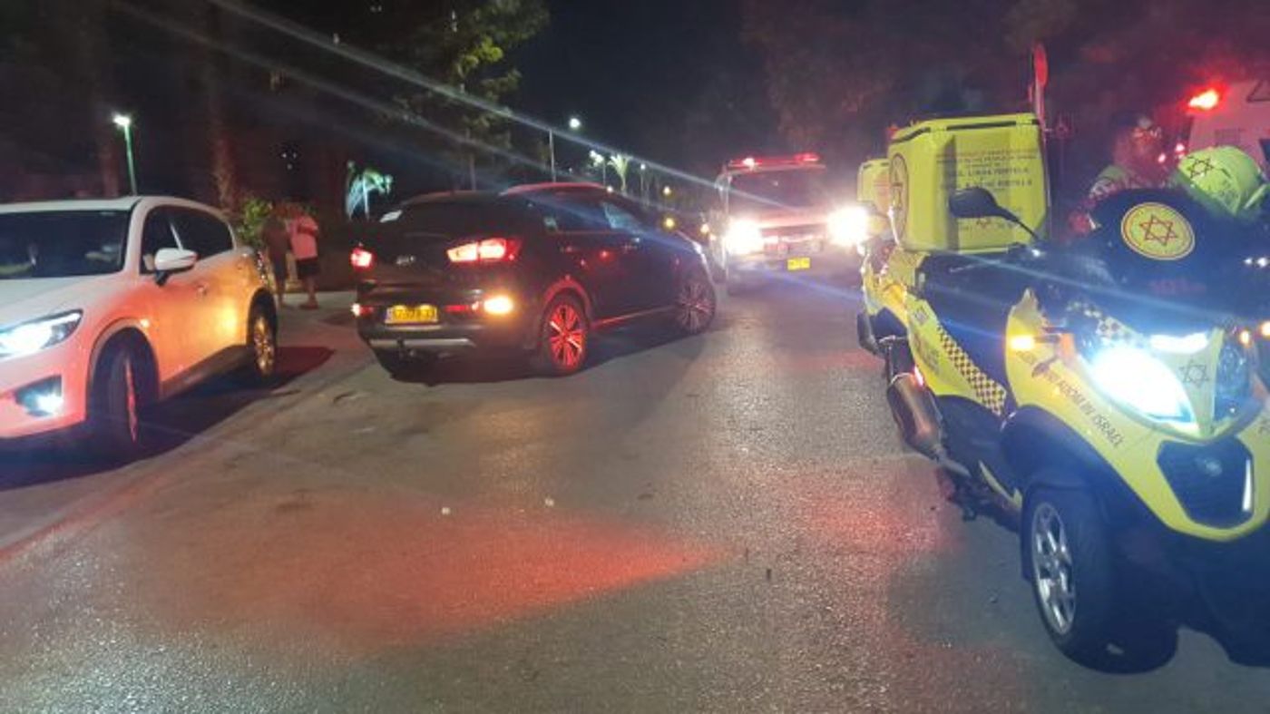זירת הרצח בקרית מוצקין (תיעוד מדא)