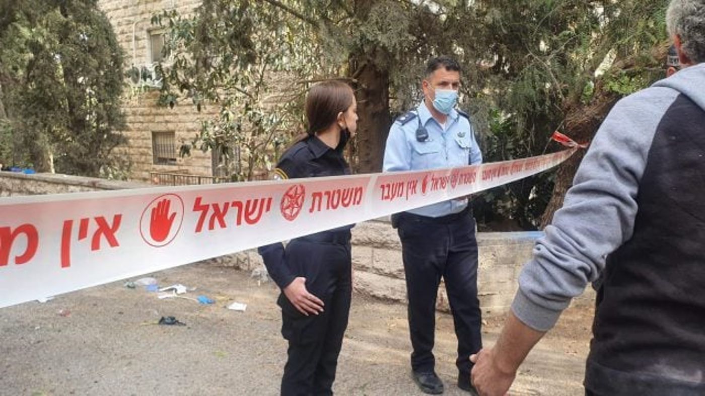 זירת הירי בירושלים (דוברות המשטרה)