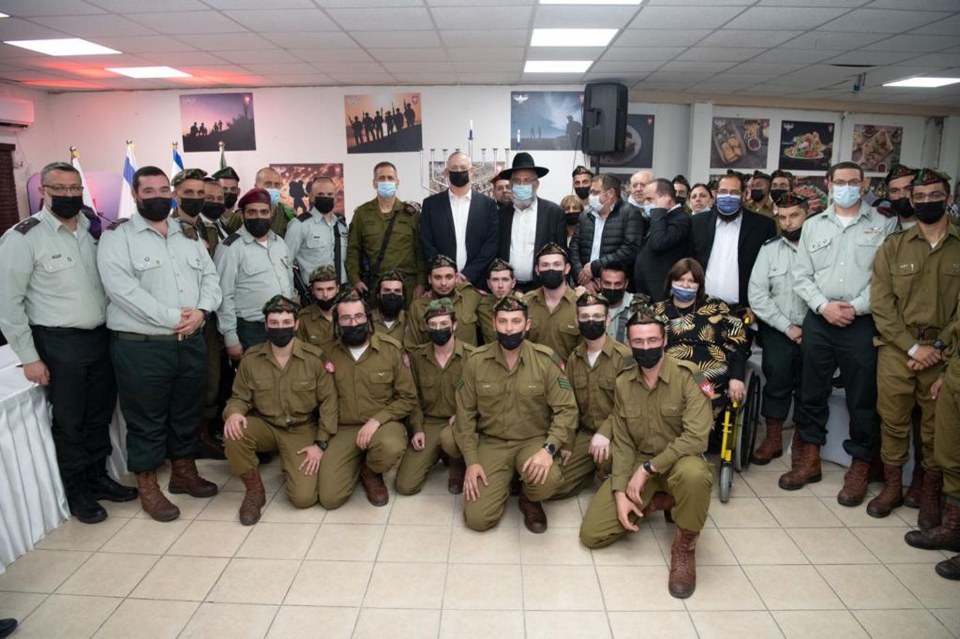 גנץ בהדלקת נרות עם נצח יהודה: "מלאי הערכה"