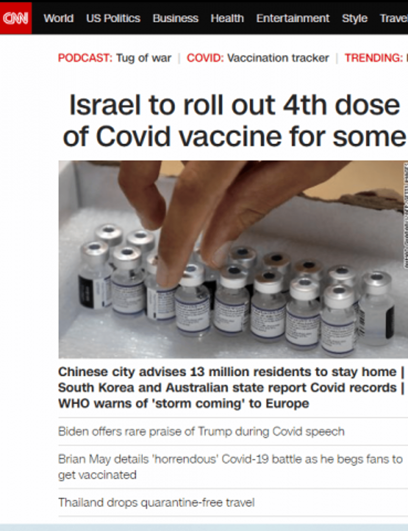 צילום מסך: אתר CNN
