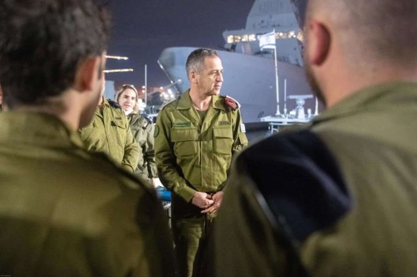 הרמטכ"ל בבסיס חיל הים בחיפה (דובר צה"ל)