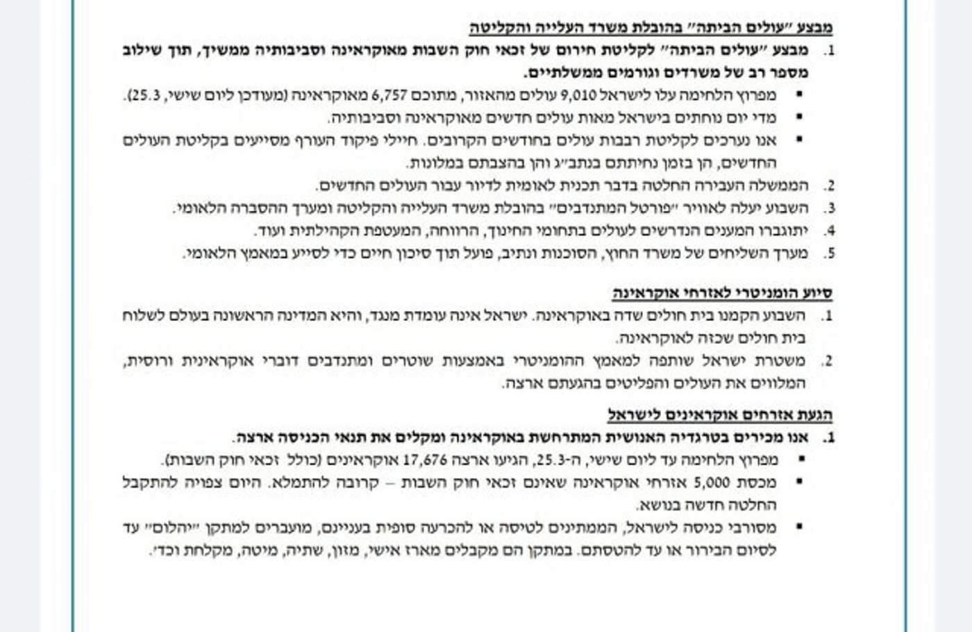 8 חברי כנסת בדרישה לדיון דחוף על מתווה הפליטים