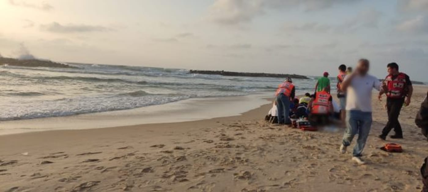 אשקלון: נקבע מותו של הגבר שנמשה מהמים בחוף