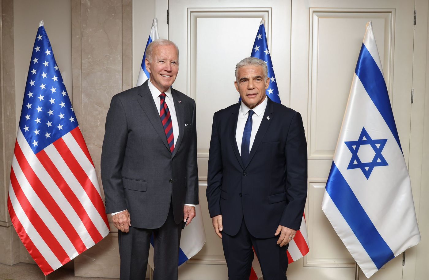 הסתיימה פגישת לפיד וביידן: "מושקעים בביטחון ישראל"