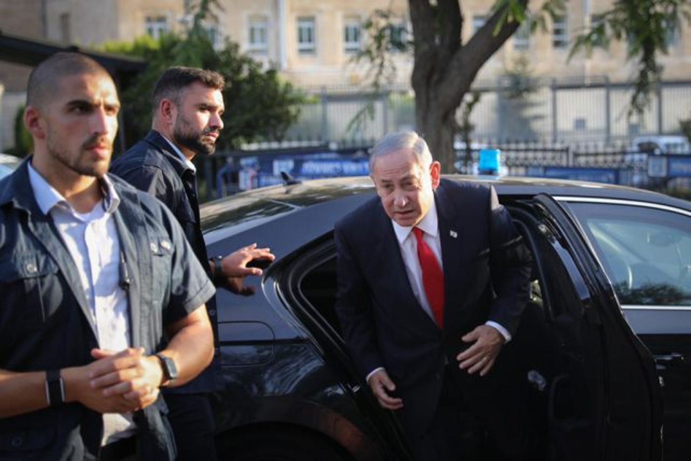 נתניהו מגיע לפגישה