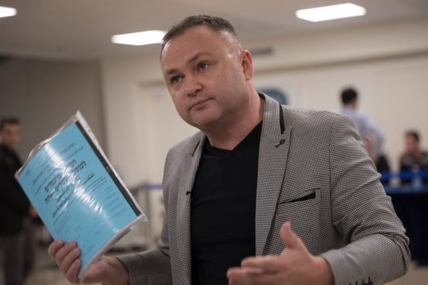 סמיון גרפמן מרית מפלגה ב-2019