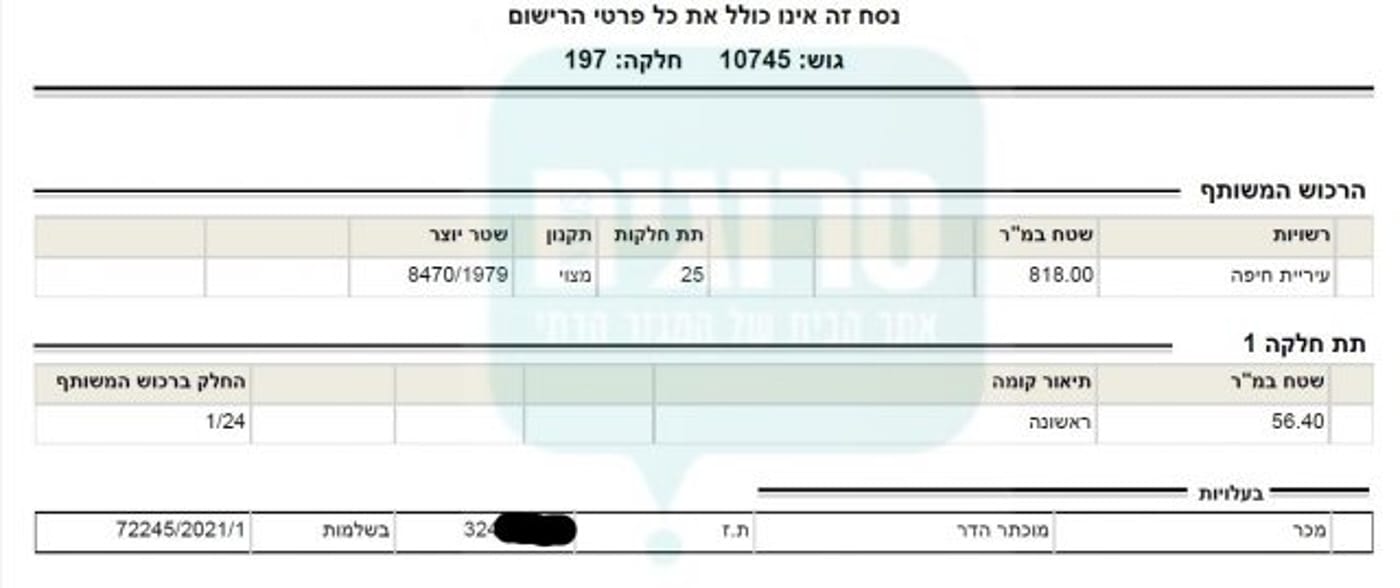 נסח הטאבו חושף: הדירה בבעלות של הדר מוכתר
