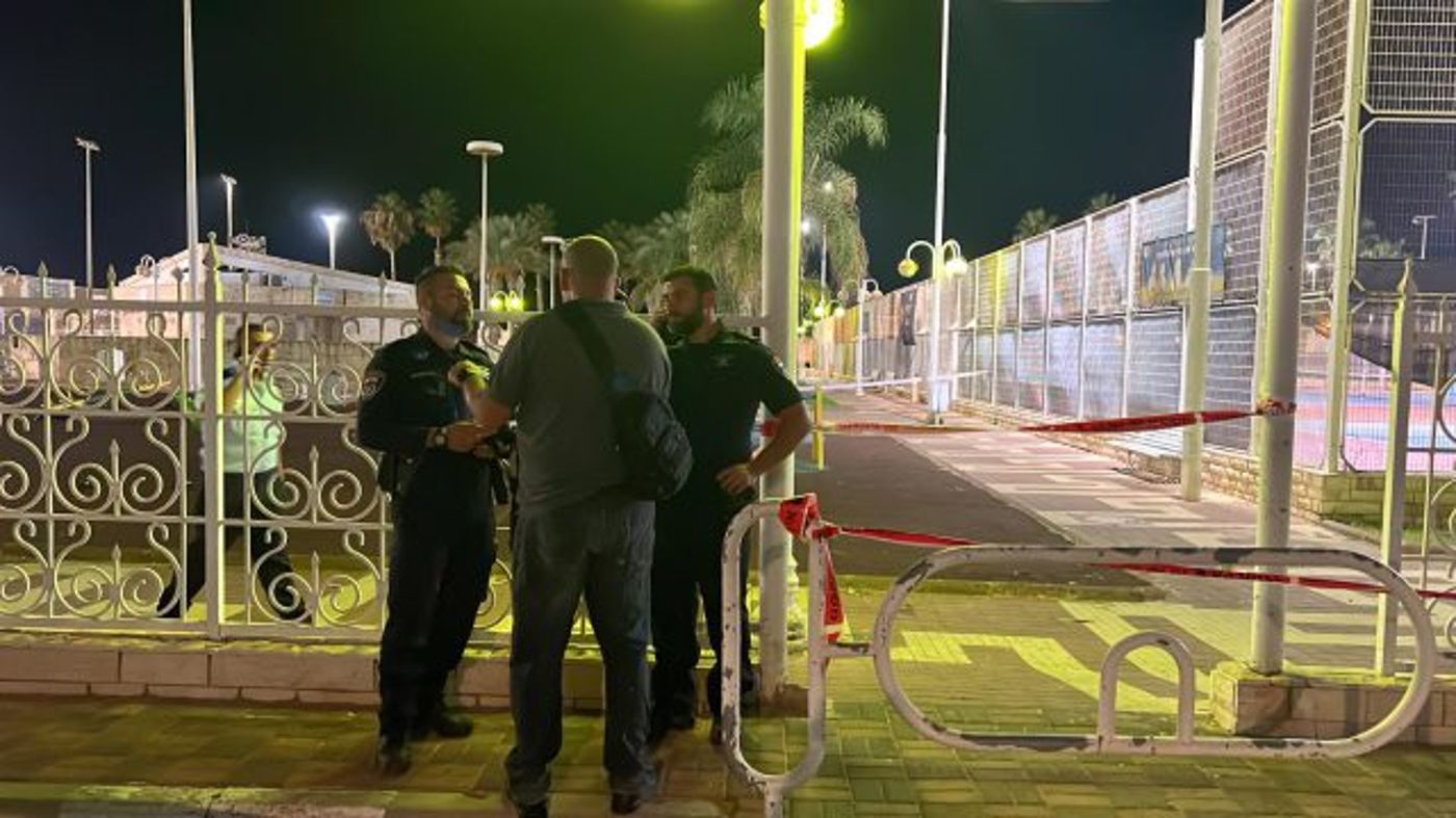 זירת החיסול (דוברות המשטרה)